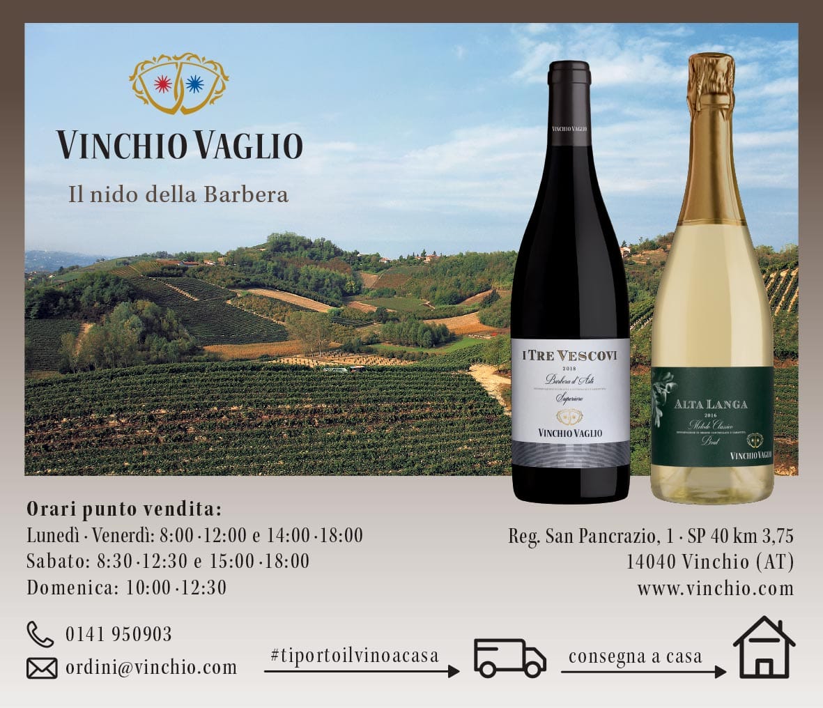 Vinchio ti porta il vino a casa - Golosario