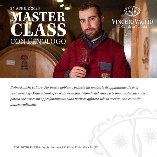 Masterclass with the oenologist