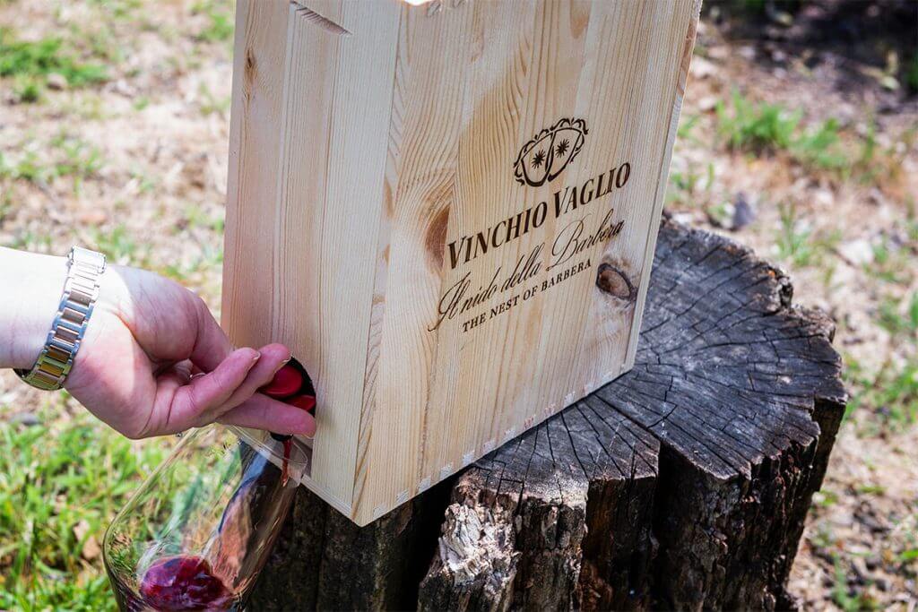 Bag in Box confezione in legno