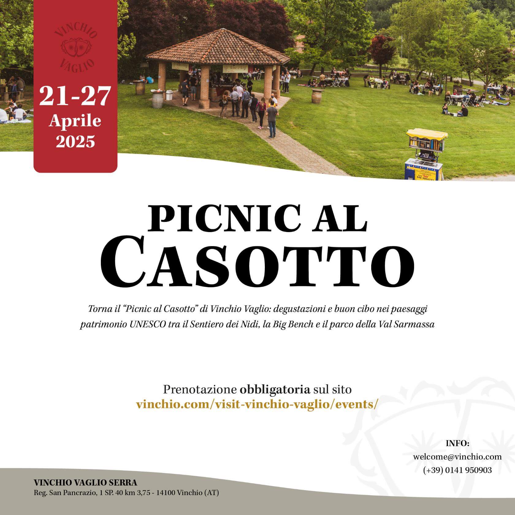 Picnic al Casotto Vinchio Vaglio