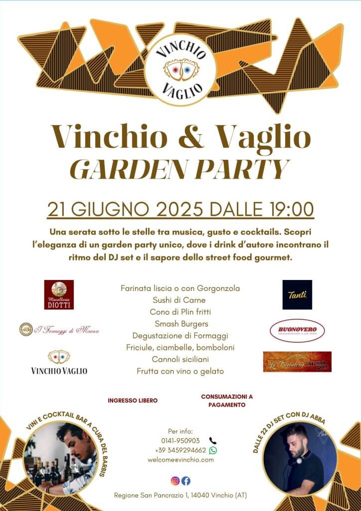 Vinchio Vaglio Garden Party