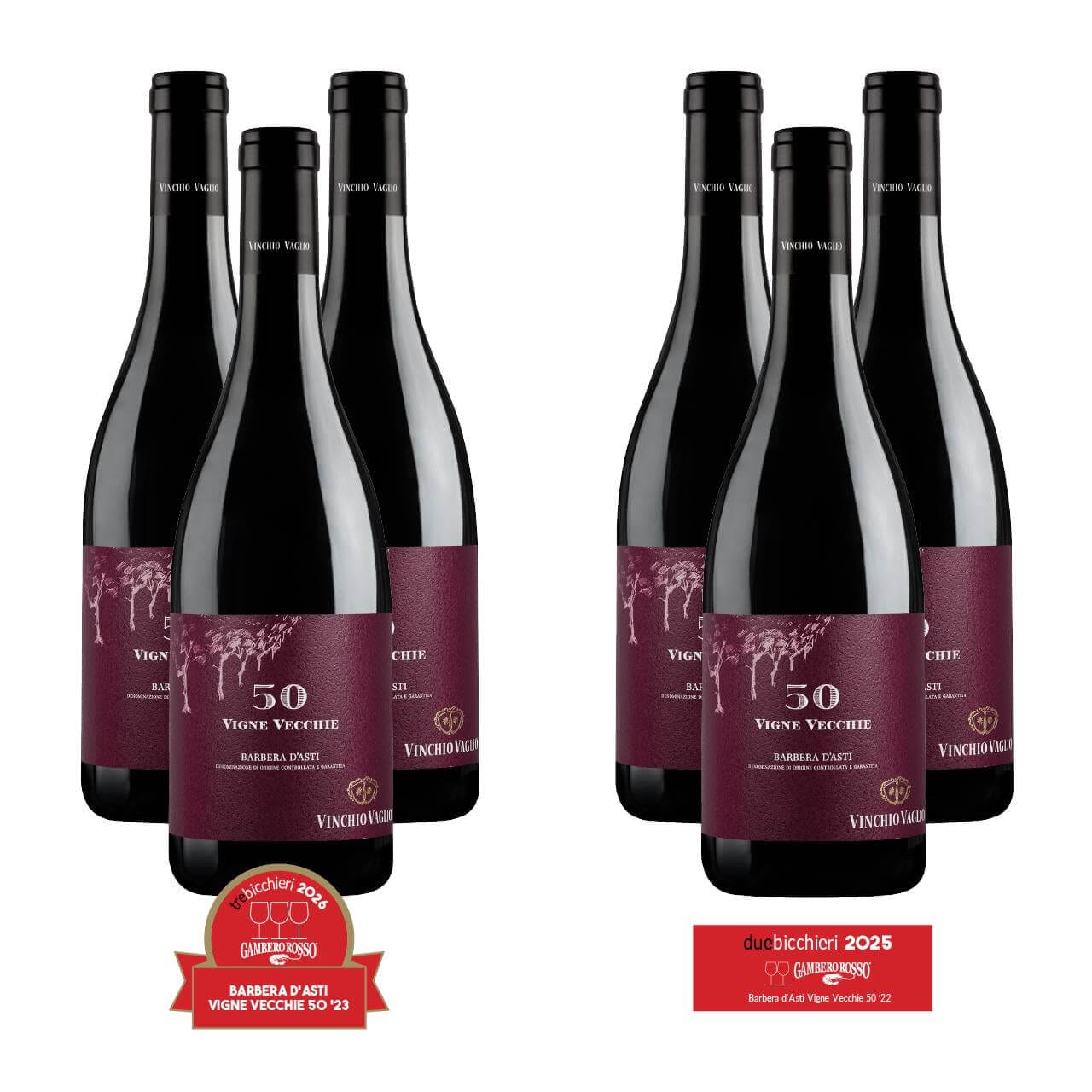 Prevendita Box Selezione 6 bottiglie Vigne Vecchie 50°